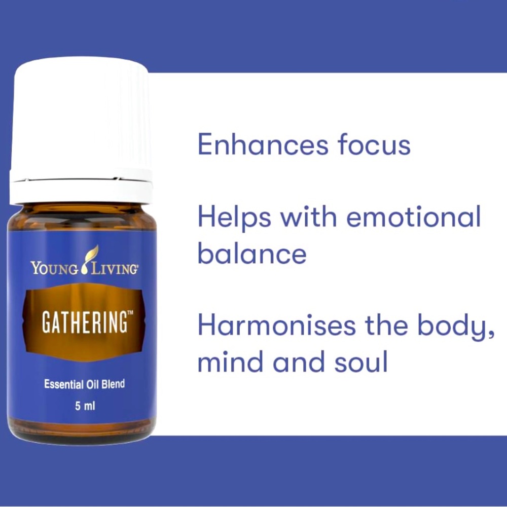 ❤️Gathering™ essential oil blend is a combination of nine essential oils.